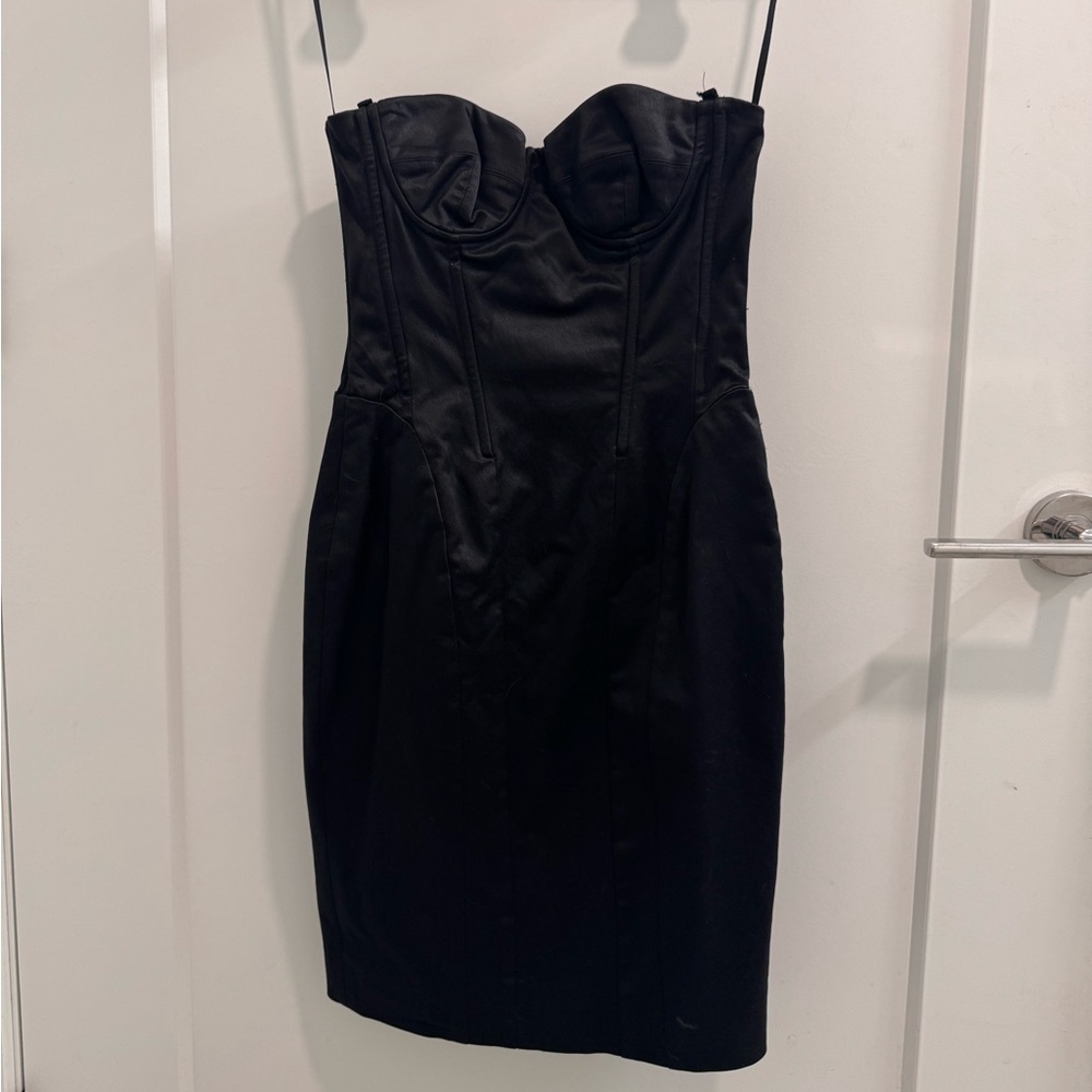 Dolce & Gabbana Strapless Black Corset Dress